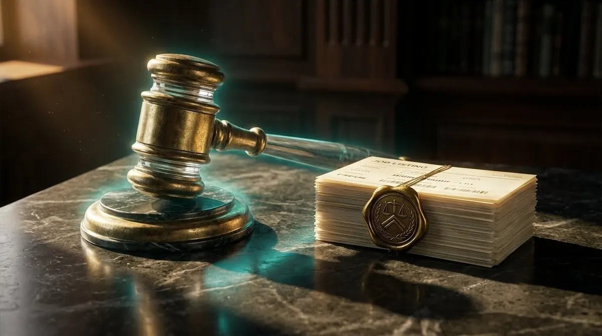 VantageCV ghost job detector interface analyzing a fake job posting using the 15-point framework.