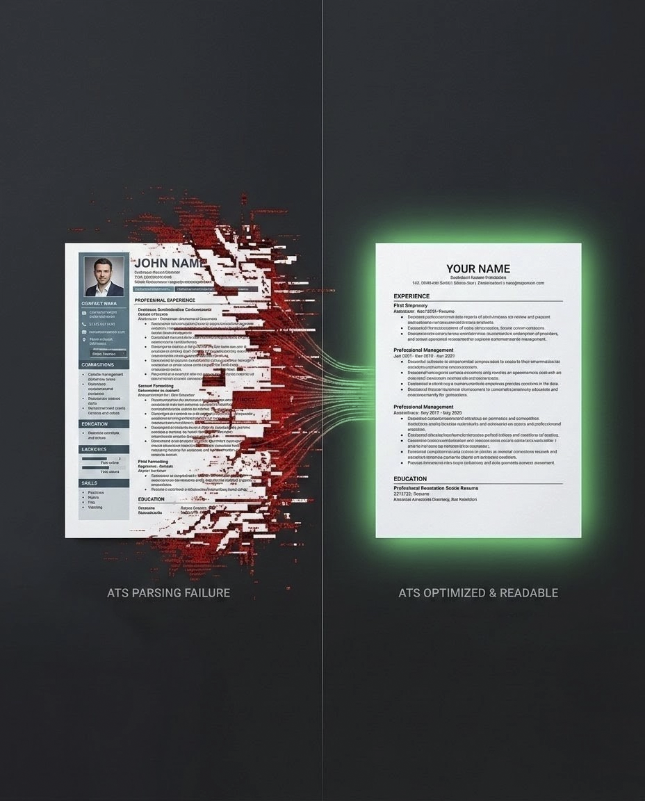 Professional analyzing an ATS resume optimization dashboard on a laptop, highlighting the VantageCV match score.